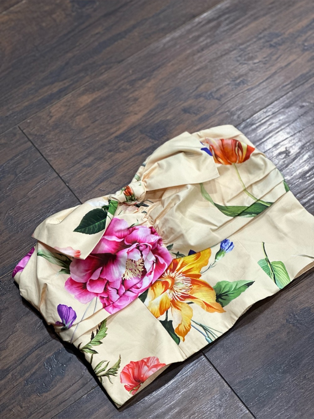 NWT EXPRESS BEAUTIFUL BOTANICAL FLORAL TUBE TOP - Picture 4 of 8